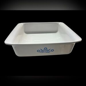 Vtg corning ware blue sunflower 8/8/2